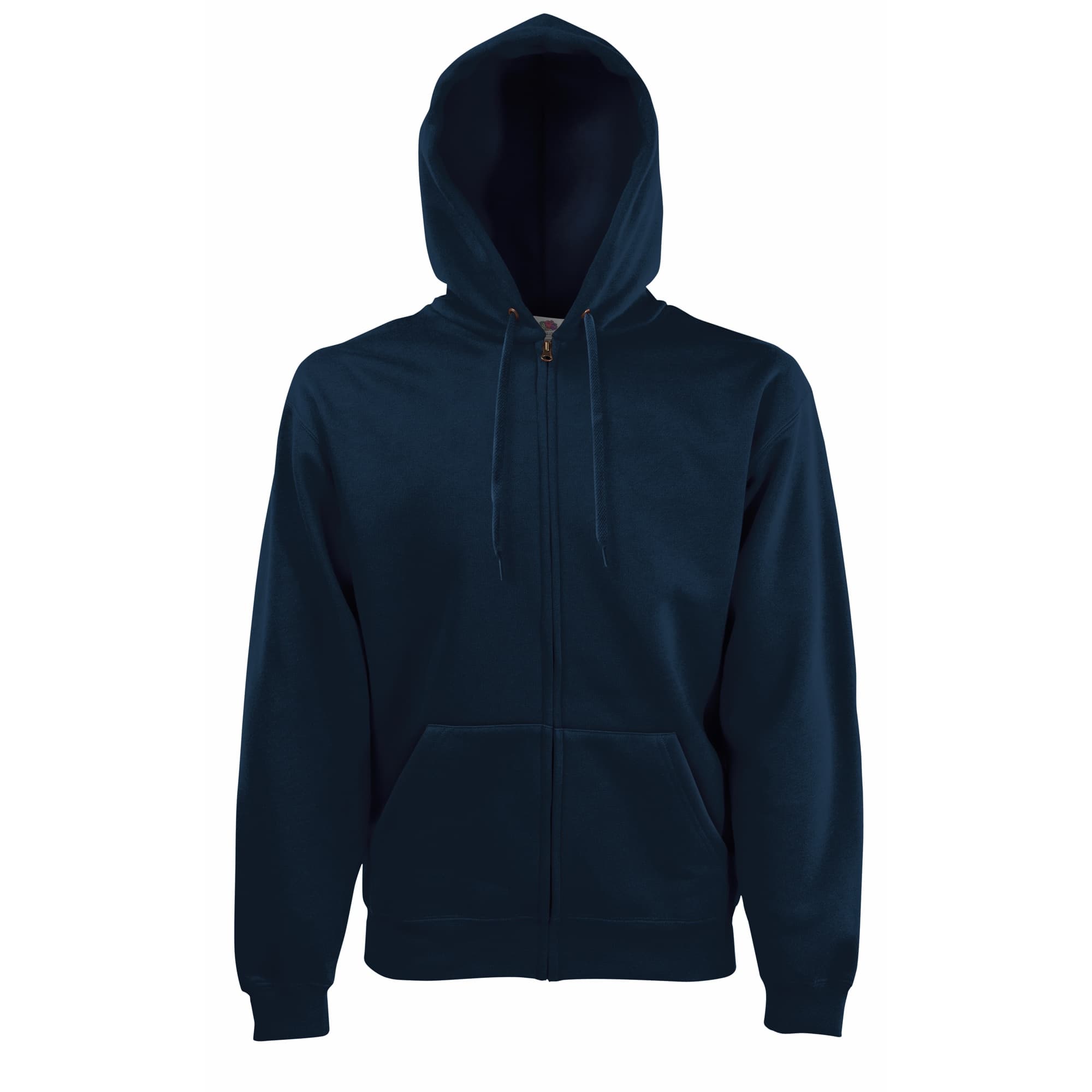 Fruit of the Loom Mens Premium 70/30 Hooded Zip-Up Sweatshirt / Hoodie (Deep Navy) - Size Small