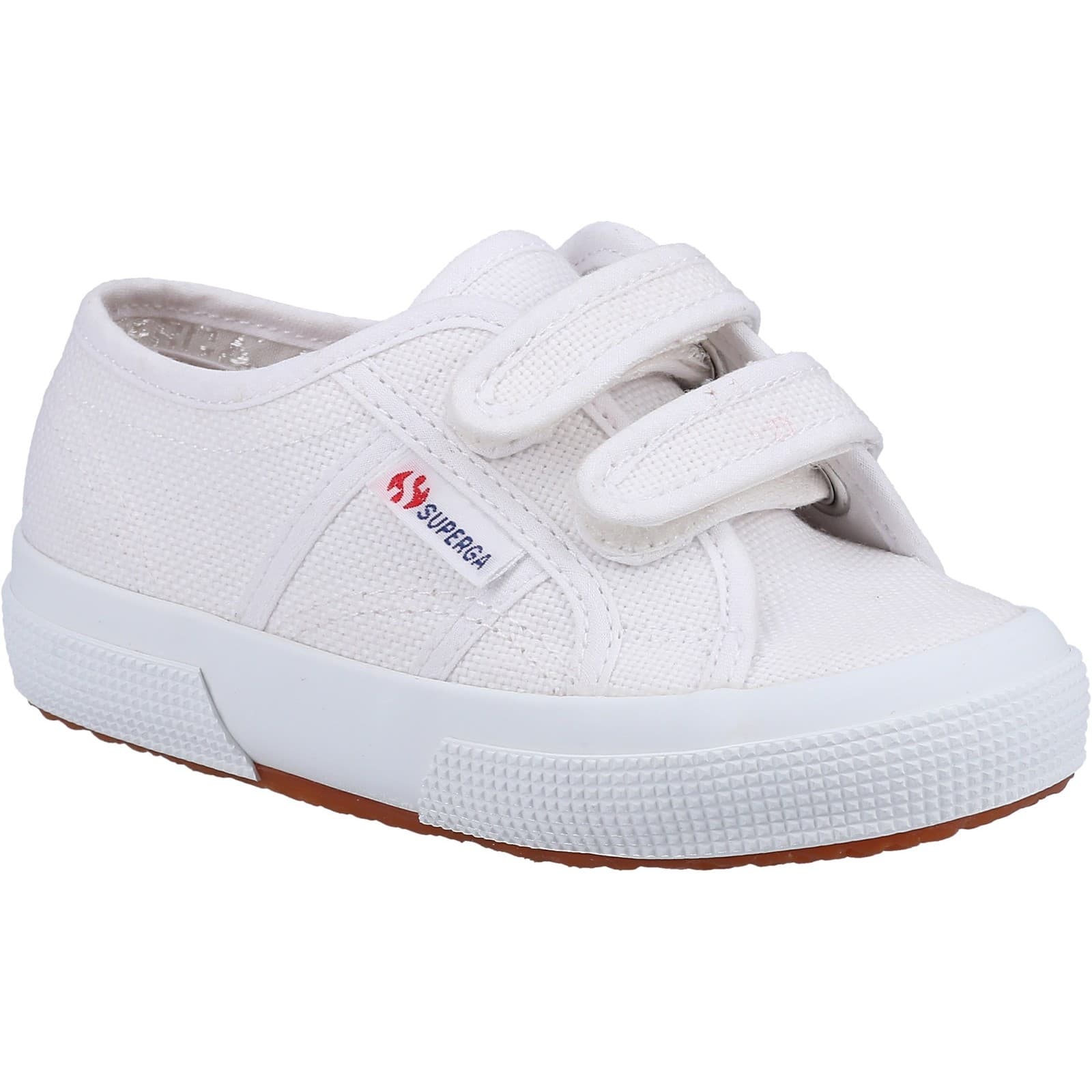 Superga 2750 JSTRAP Classic Childrens Unisex Summer - White - Size UK 1.5