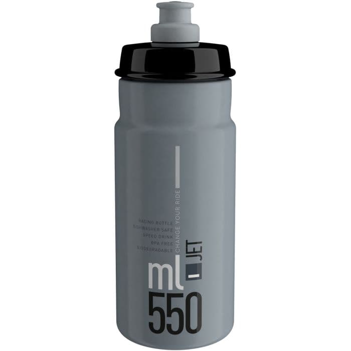 Elite Jet Water Bottle - Grey, 550ml