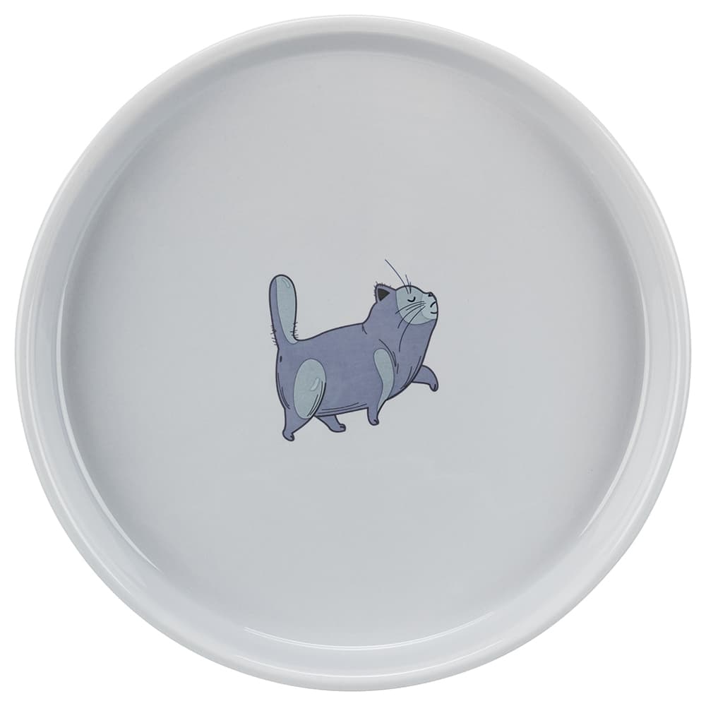 Trixie ceramic bowl flat and wide - 600 ml, diameter 23 cm