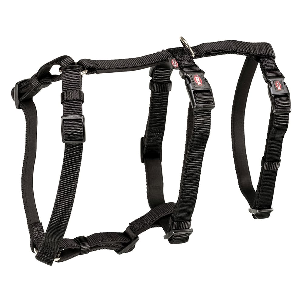 Trixie Stay Harness - Black - Size S–M: 40–65cm chest circumference