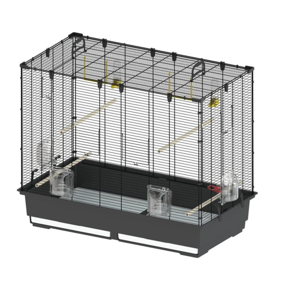 Ferplast Piano 6 Bird Cage - Brown / Black: 87 x 46.5 x 70cm (L x W x H)
