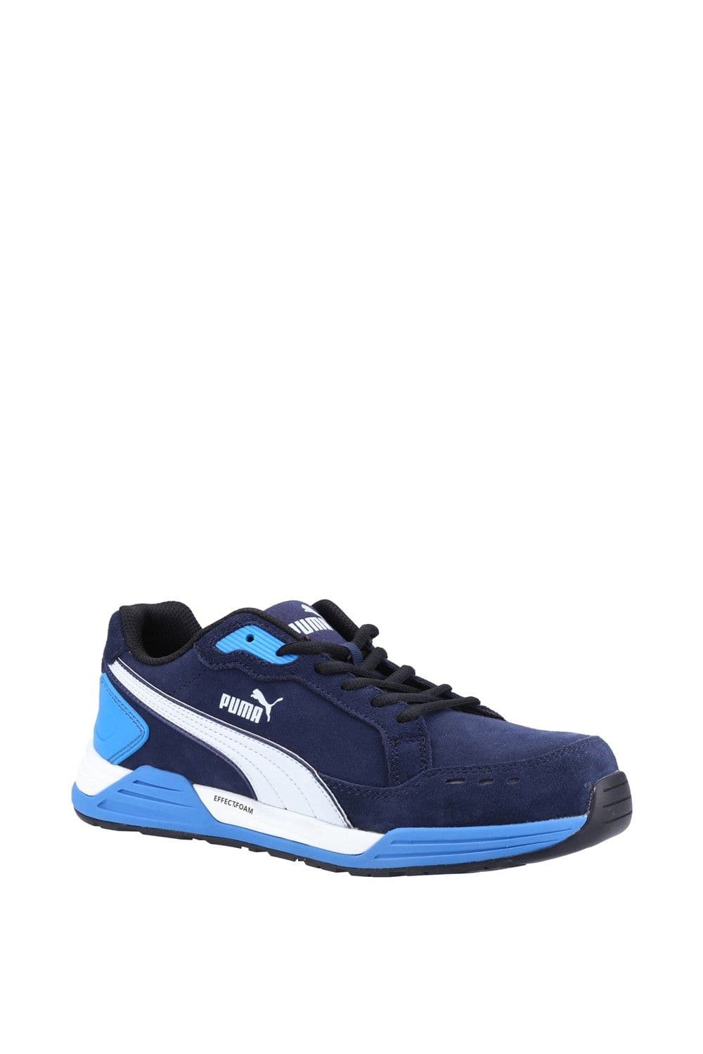 Puma Safety Men's 'Airtwist Low S3' Suede Safety Trainers in Blue | Size: 9