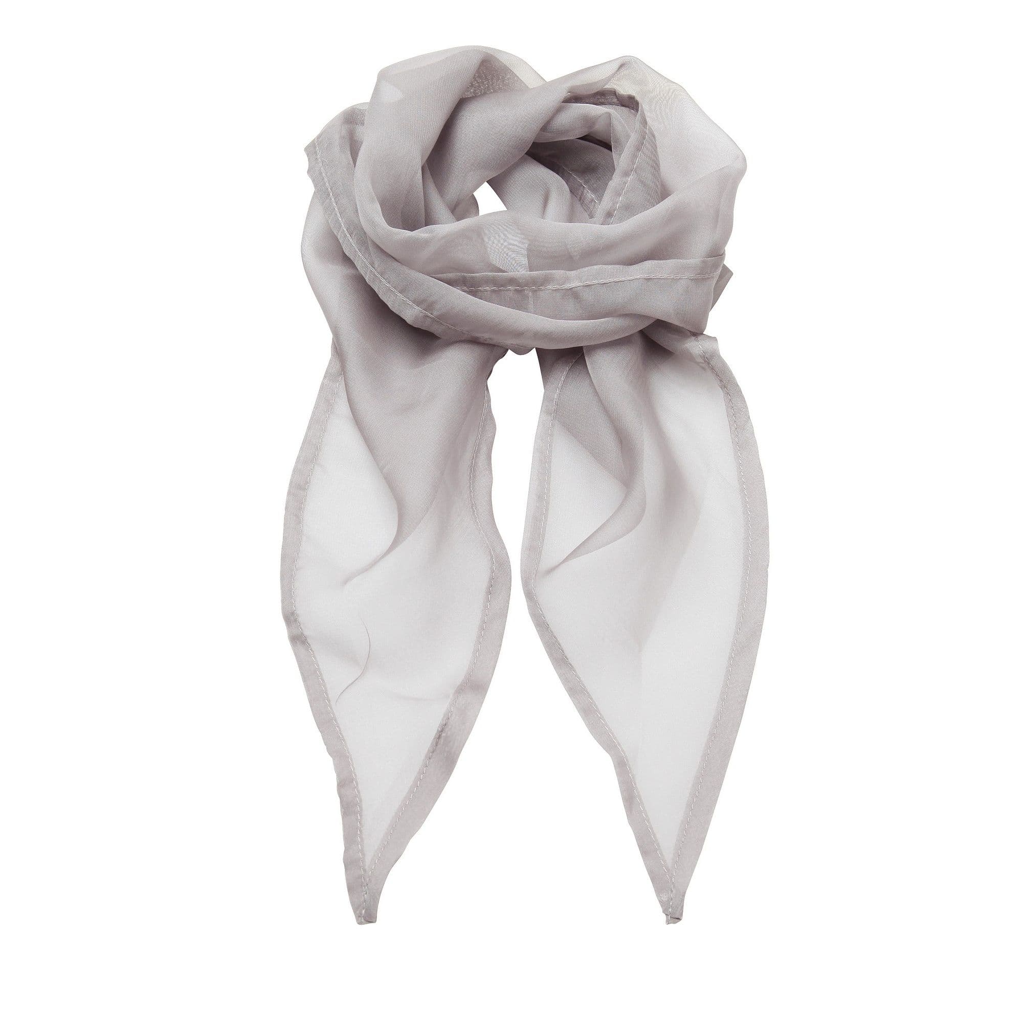 Premier Women's Work Chiffon Formal Scarf in Silver