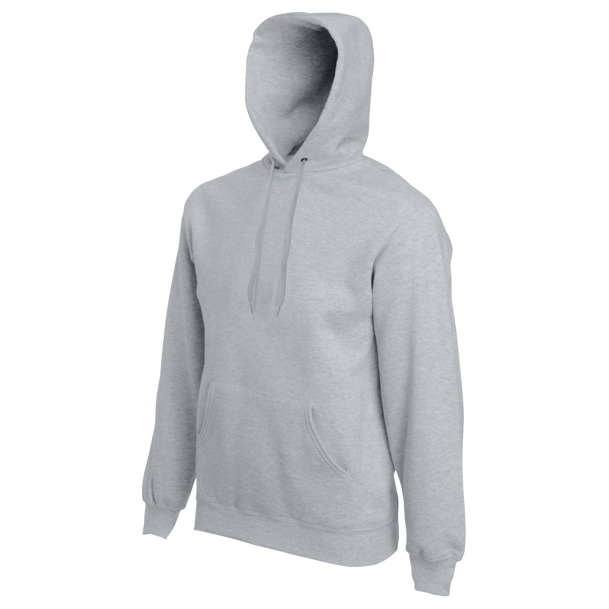 Fruit of the Loom Men's Premium 70 30 Hooded Sweatshirt Hoodie in Grey | Size: Medium
