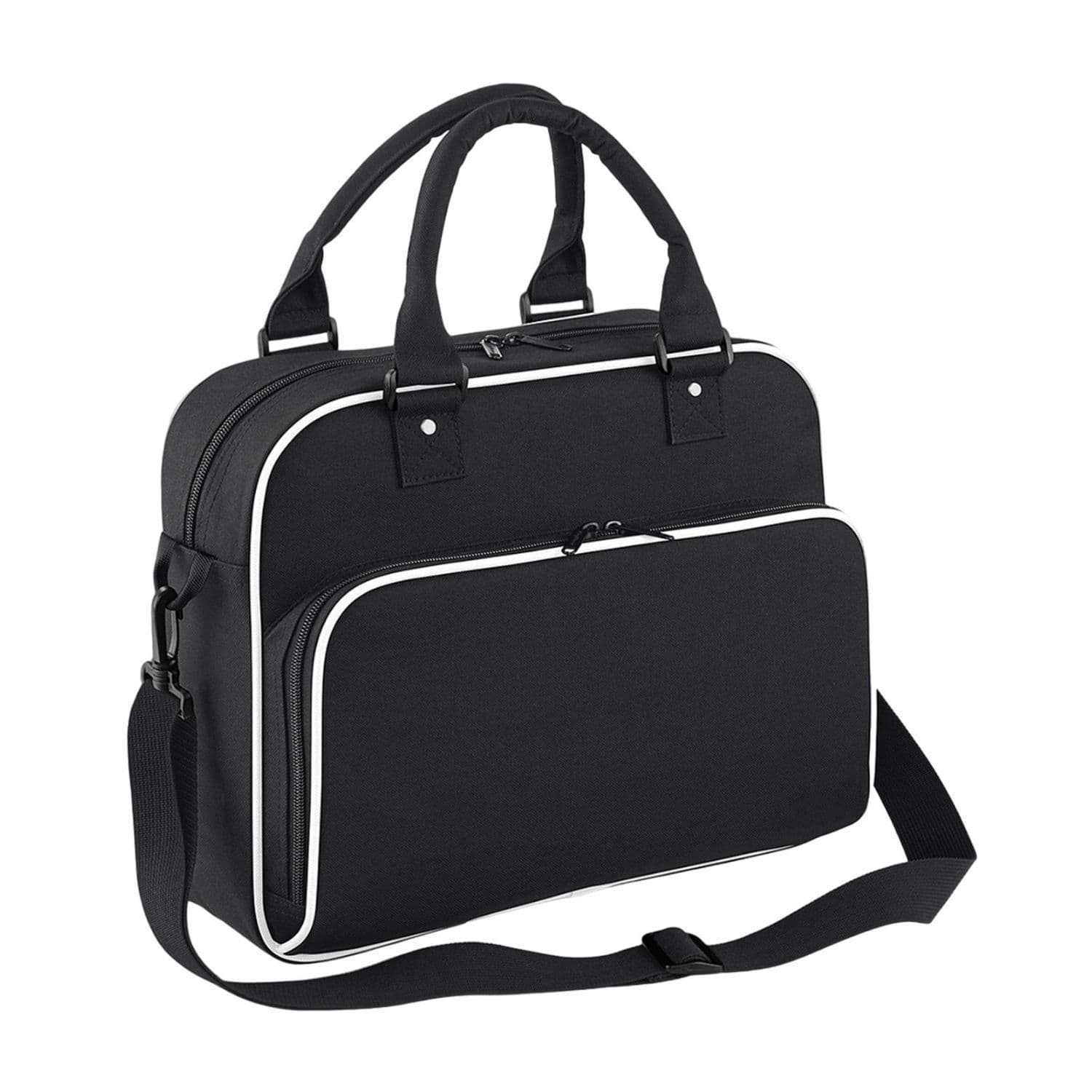 Bagbase Men's Dance Contrast Piping Carry Bag in Jet Black