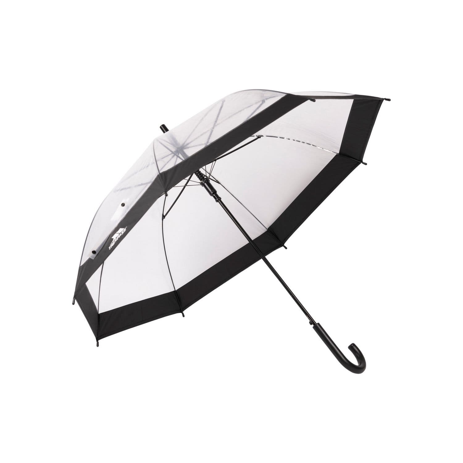 Trespass Men's Rainfall Clear POE Stick Umbrella in Black