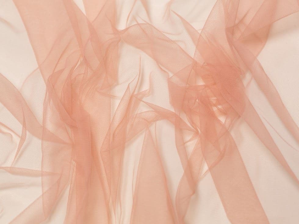 Minerva Core Range Dolce Vita Soft Italian Tulle Fabric Tearose