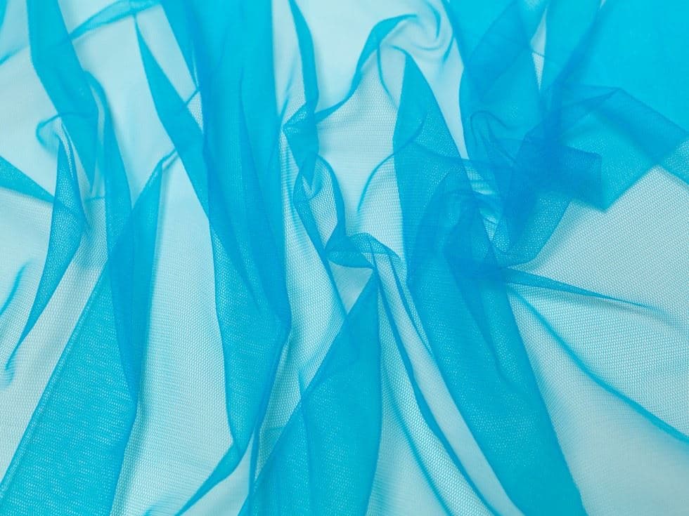 Minerva Core Range Dolce Vita Soft Italian Tulle Fabric Turquoise