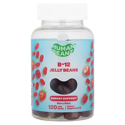 Human Beanz, B-12 Jelly Beans, Berry Blast, 120 Jelly Beans (333 mcg per Jelly Bean)