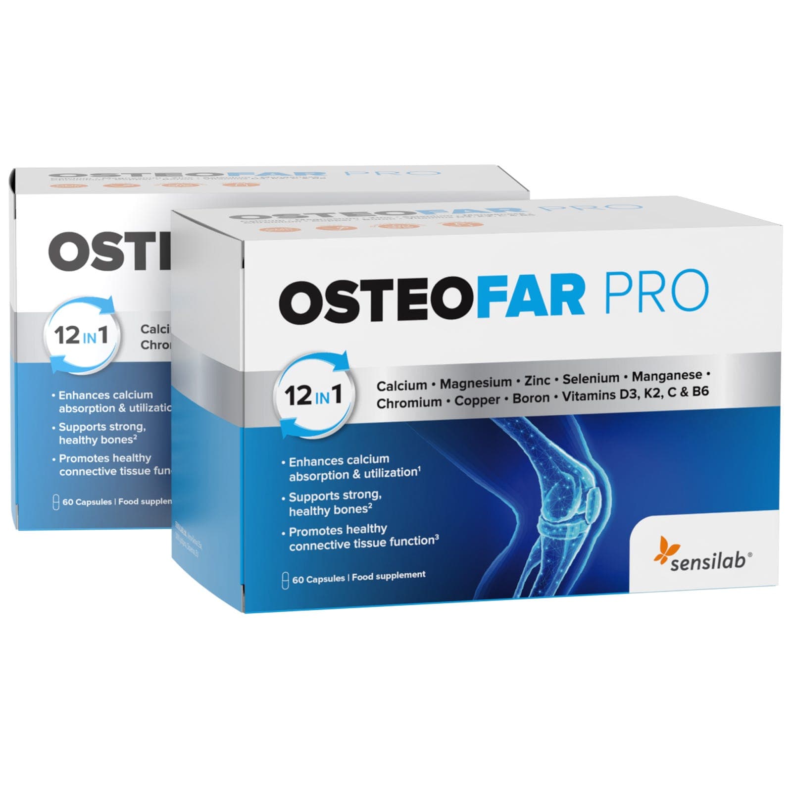 OsteoFAR PRO - Bone Support Supplement, 120 Capsules