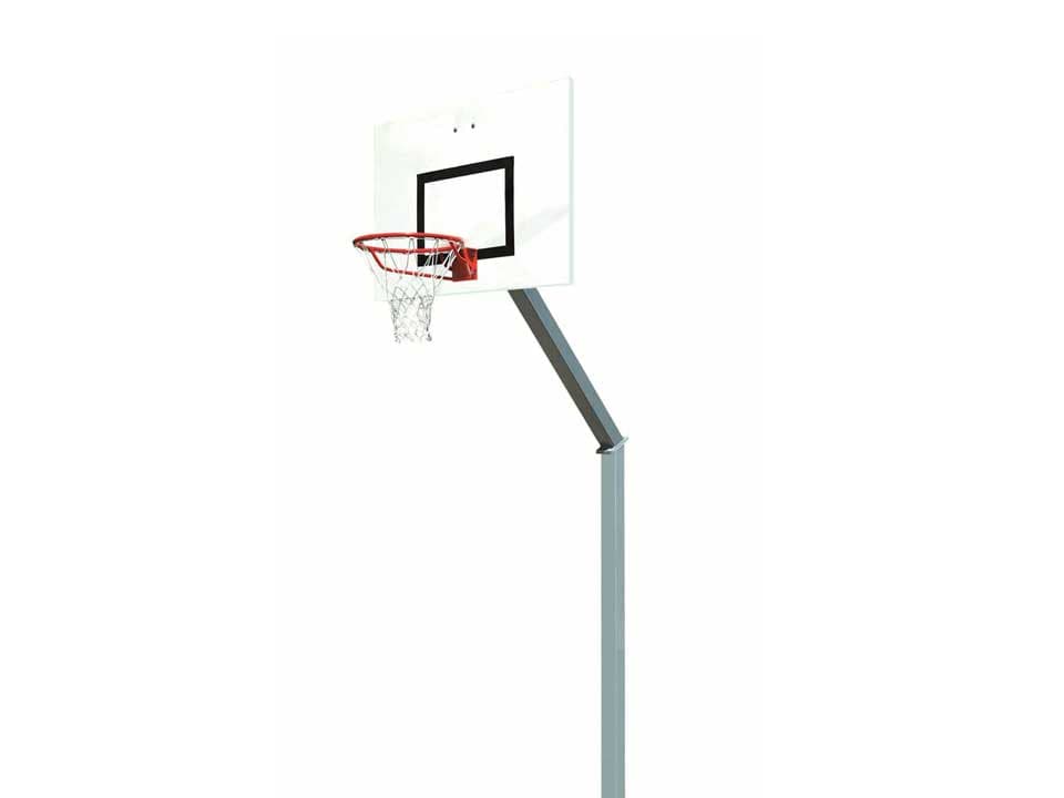 Socketed basketball goal, projection 1.2m, rim height 3.05m