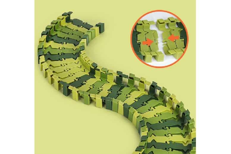 Dino World Safari Track STEM Building Set - Dinosaur Imaginative Play Toy, Battery-Operated, Ages 3+ | Wowcher