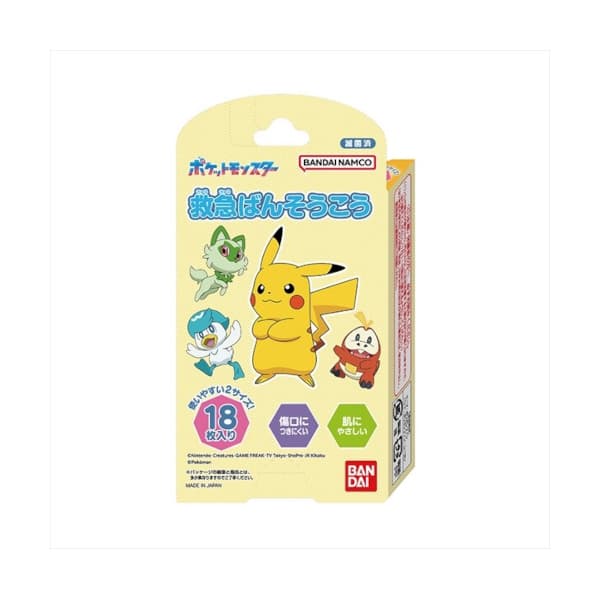 Bandai - Pattern Medicinal Tape - 18 pcs - Pokemon