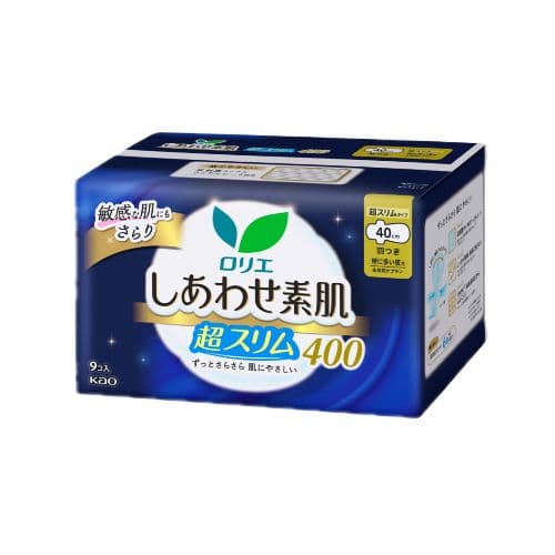 Kao - Laurier Shiawase Sokuhada Super Slim Extra Heavy Night Use With Wings 40cm - 9pcs