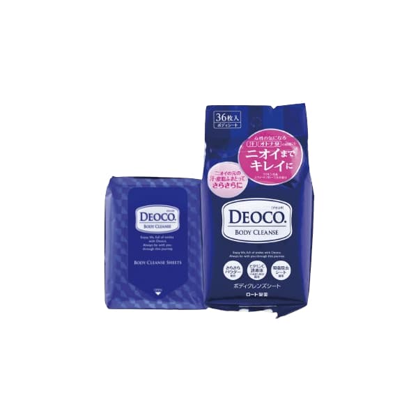 Rohto Mentholatum - Deoco Body Cleanse Sheet - 36pcs