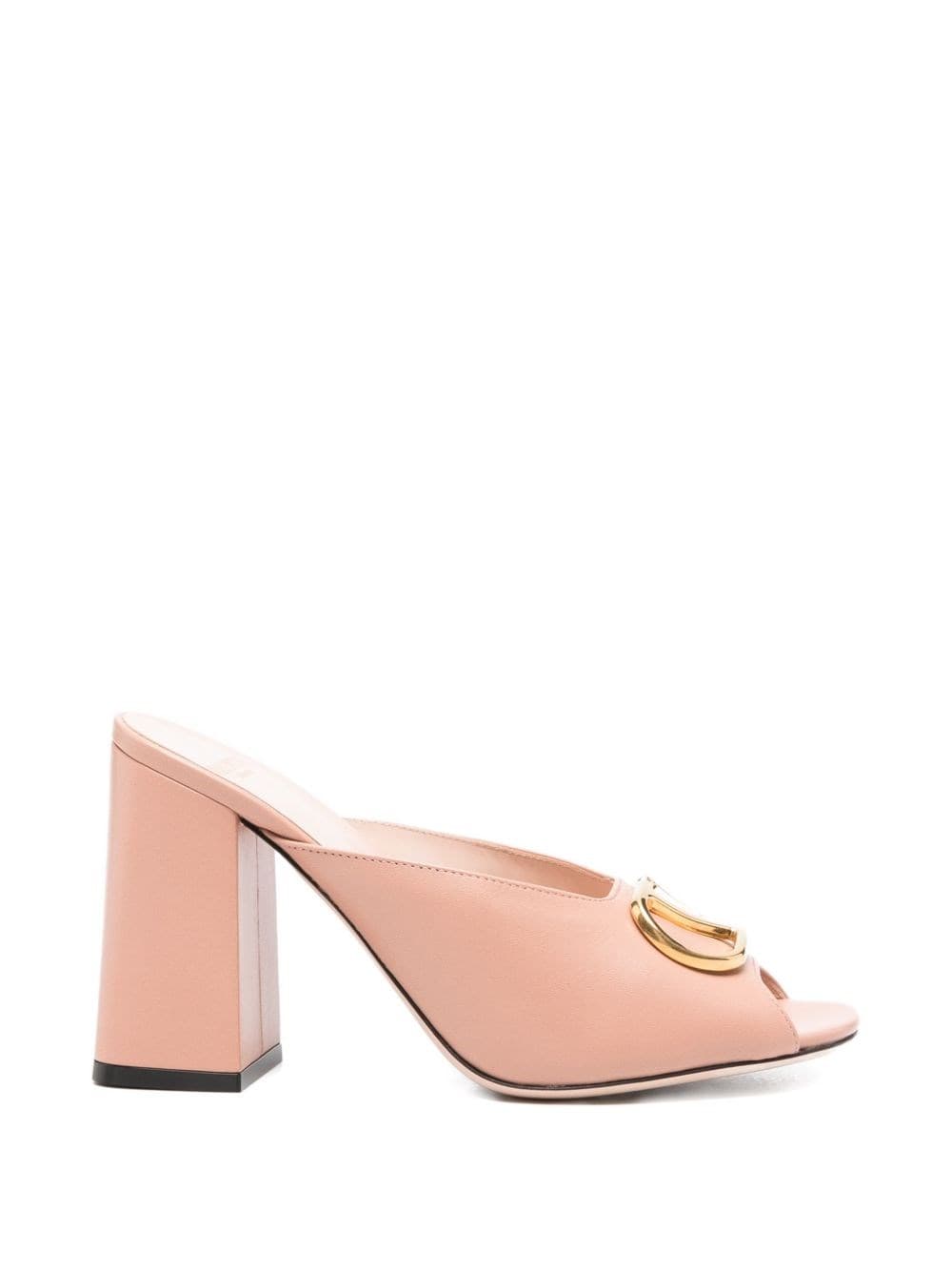 Valentino Garavani Vlogo Signature Leather Mules