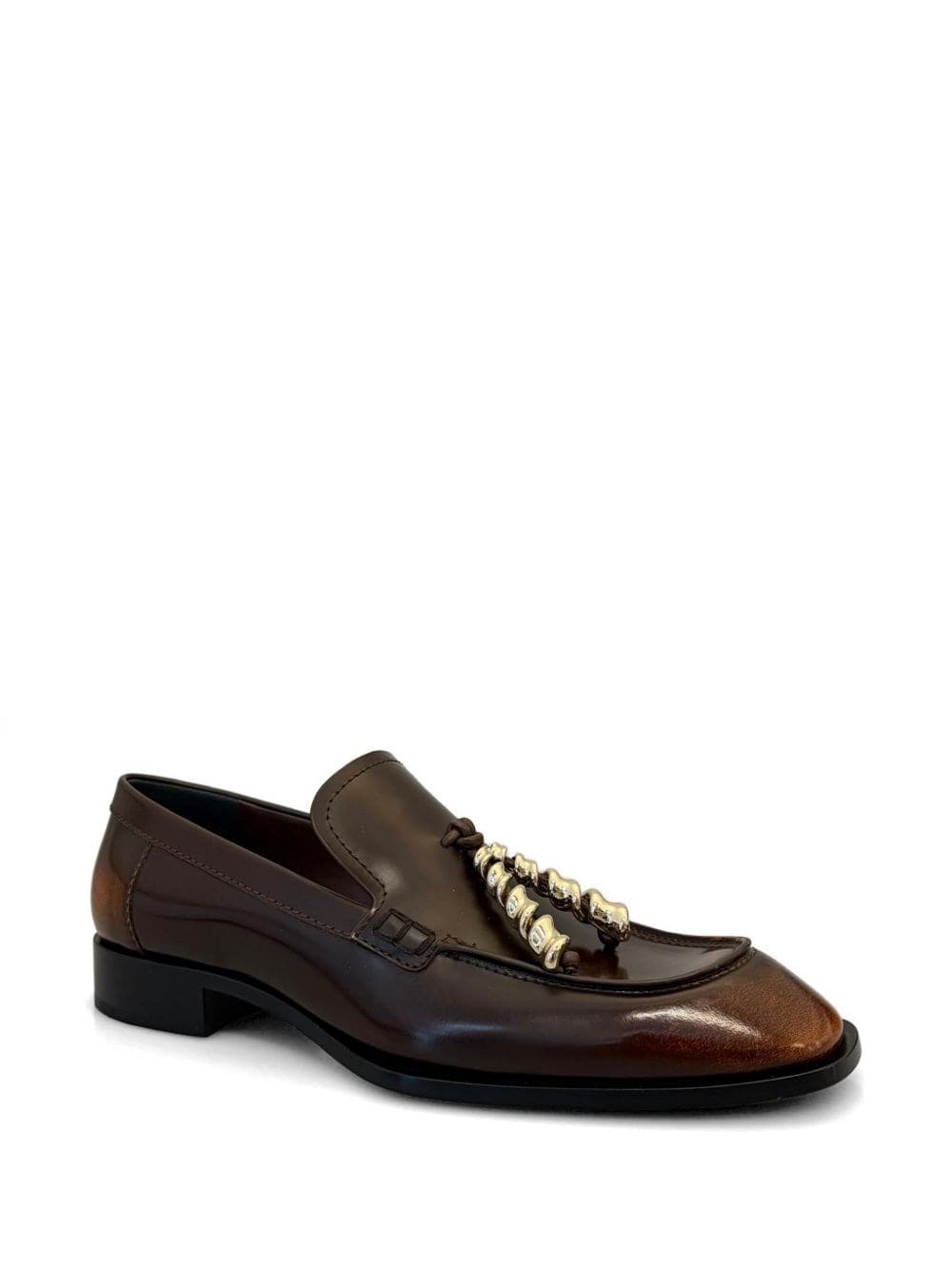 Loewe Edge Leather Loafers