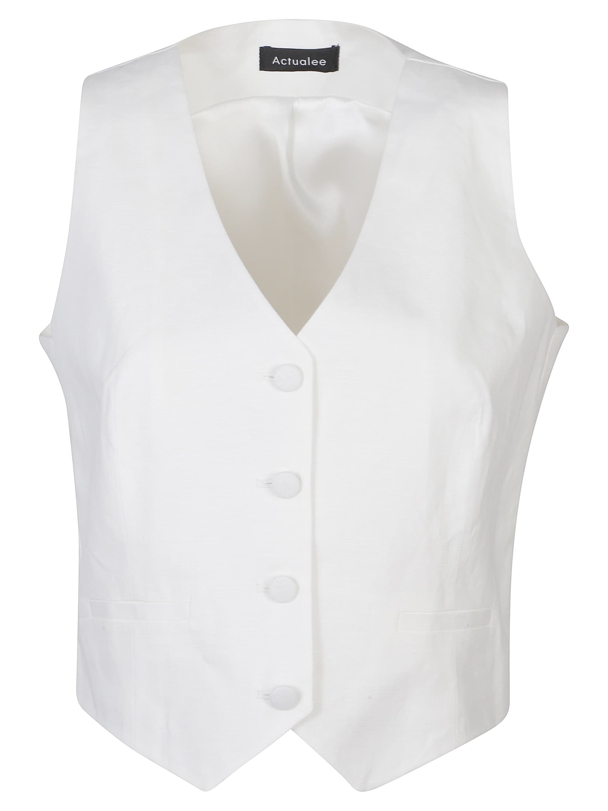 ACTUALEE Linen Vest