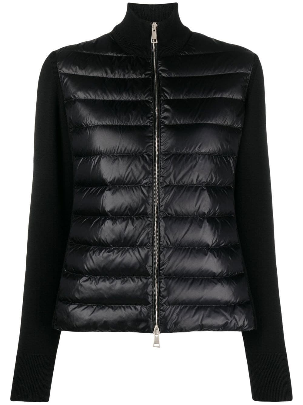 Moncler Wool And Nylon Padded Cardigan