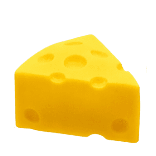 Squishy Slow Rise Cheese Wedge Squeeze Toy – 4 × 8 cm