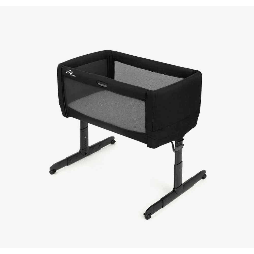Joie Roomie GO Travel Bedside Crib (Black Frame) - Shale