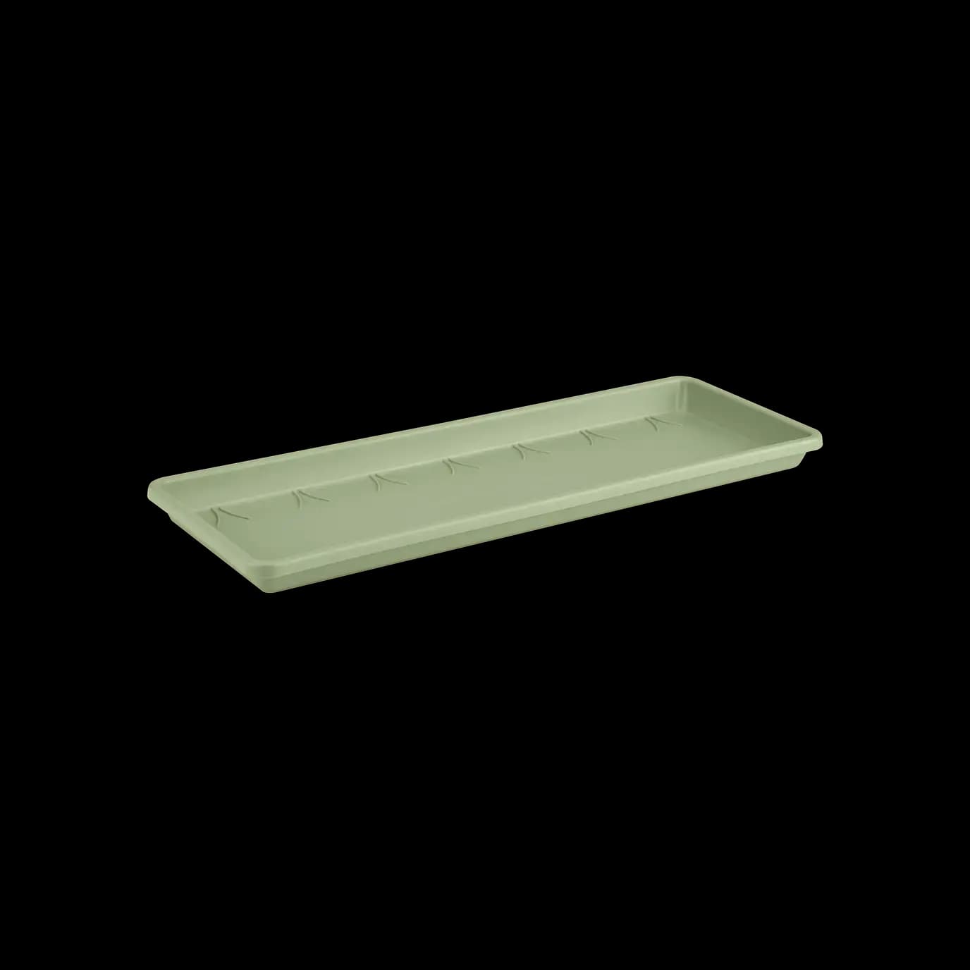 Elho Barcelona 50cm Green Trough Saucer - Eco-Friendly Plastic
