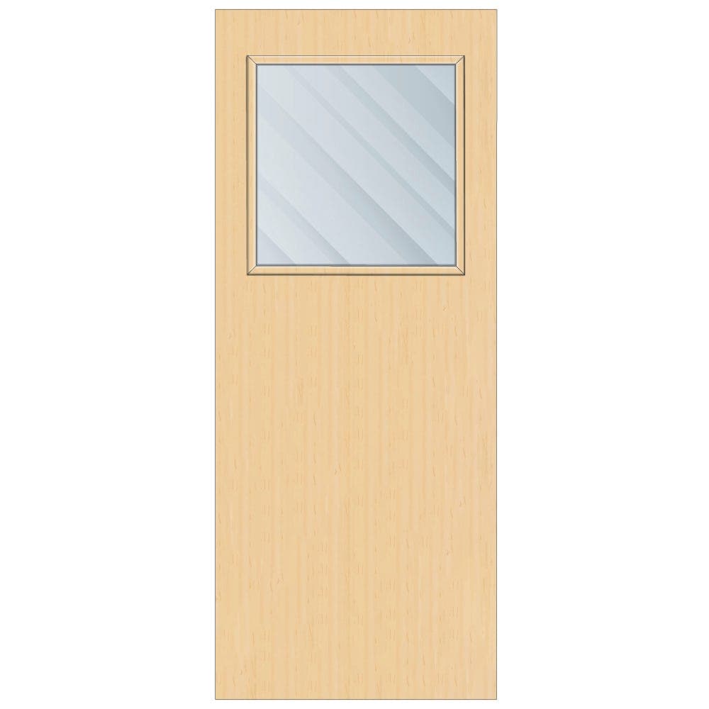 Crown Ash Cellular Core Clear Laminate Glazed Internal Door 1981mm x 762mm x 44mm | 600mm x 538mm VP