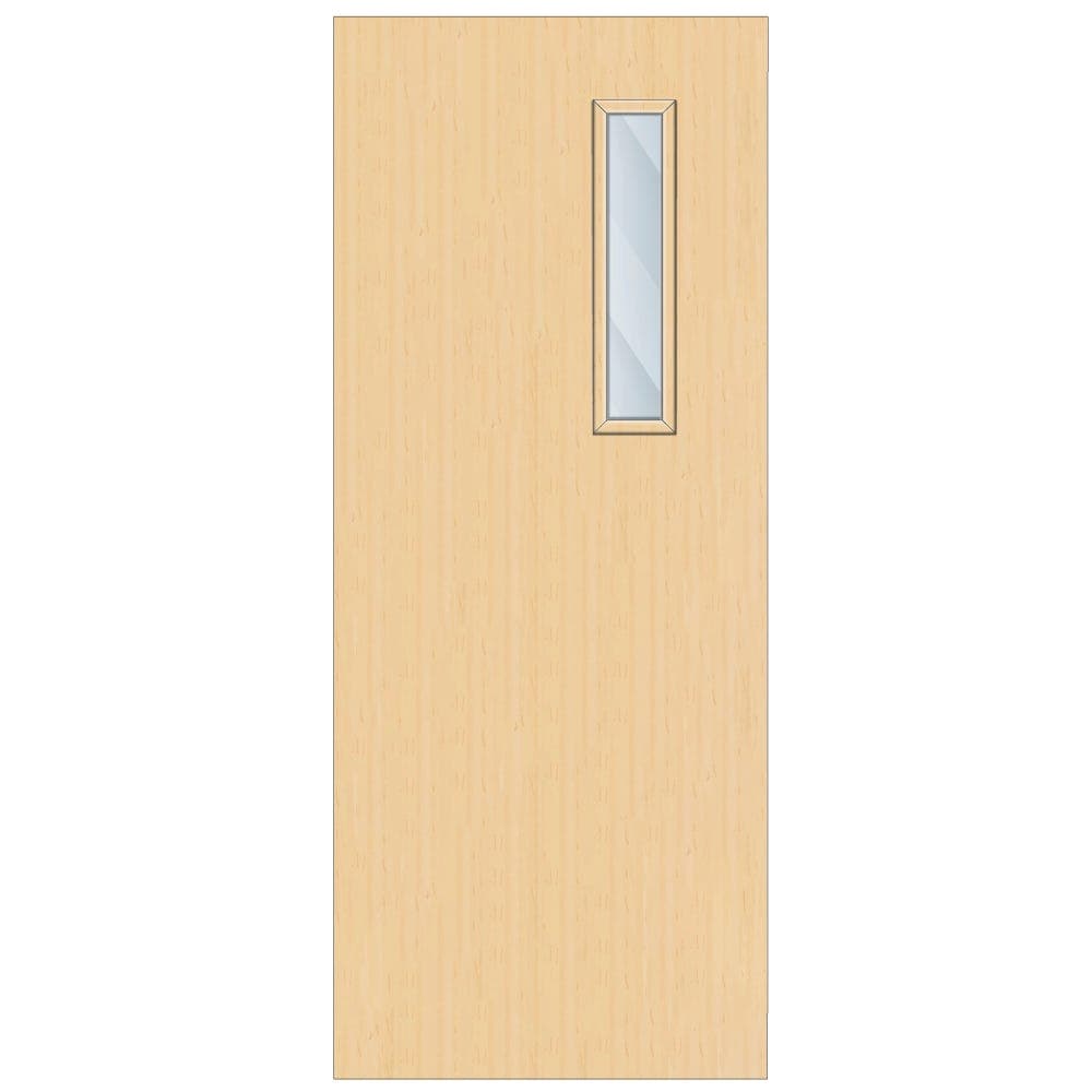 Crown Ash Cellular Core Clear Laminate Glazed Internal Door 1981mm x 762mm x 44mm | 600mm x 150mm VP