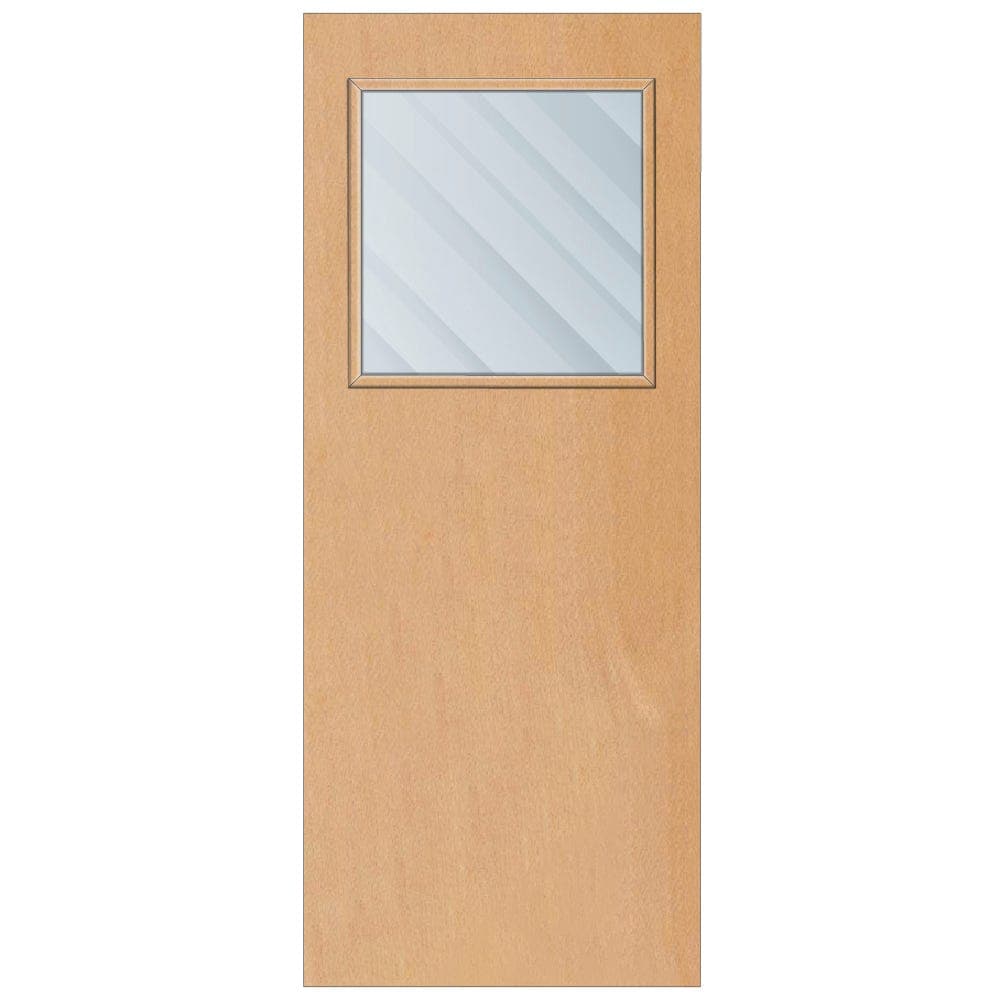 Crown Steamed Beech Cellular Core Clear Laminate Glazed Internal Door 1981mm x 762mm x 44mm | 600mm x 538mm VP