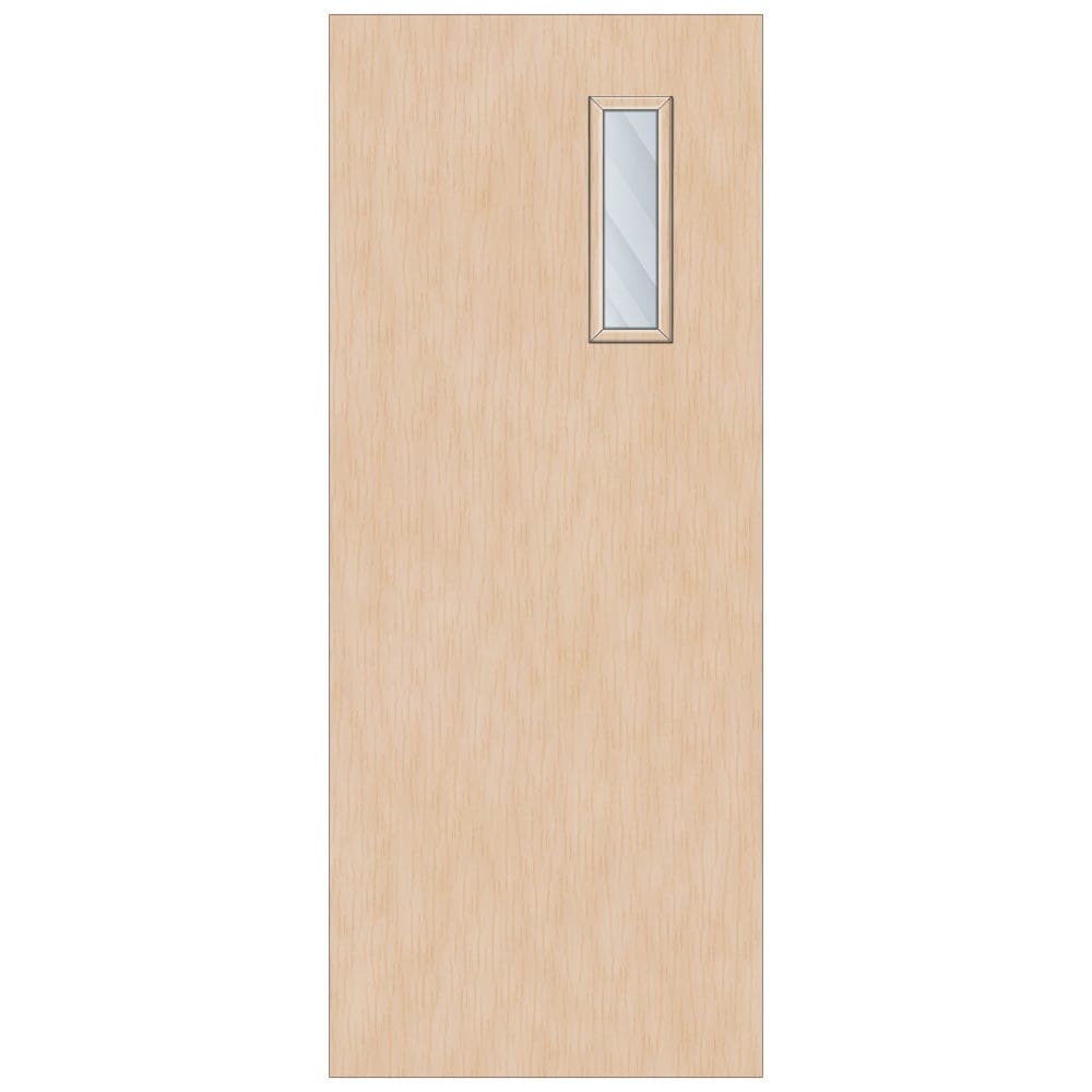 Crown Maple Cellular Core Clear Laminate Glazed Internal Door 1981mm x 762mm x 44mm | 450mm x 150mm VP