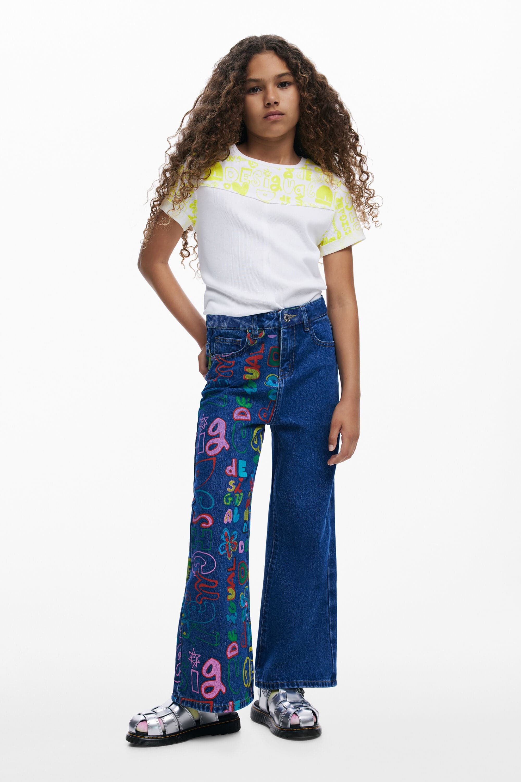 Desigual, Happy jeans trousers, Kids, Blue, 7/8