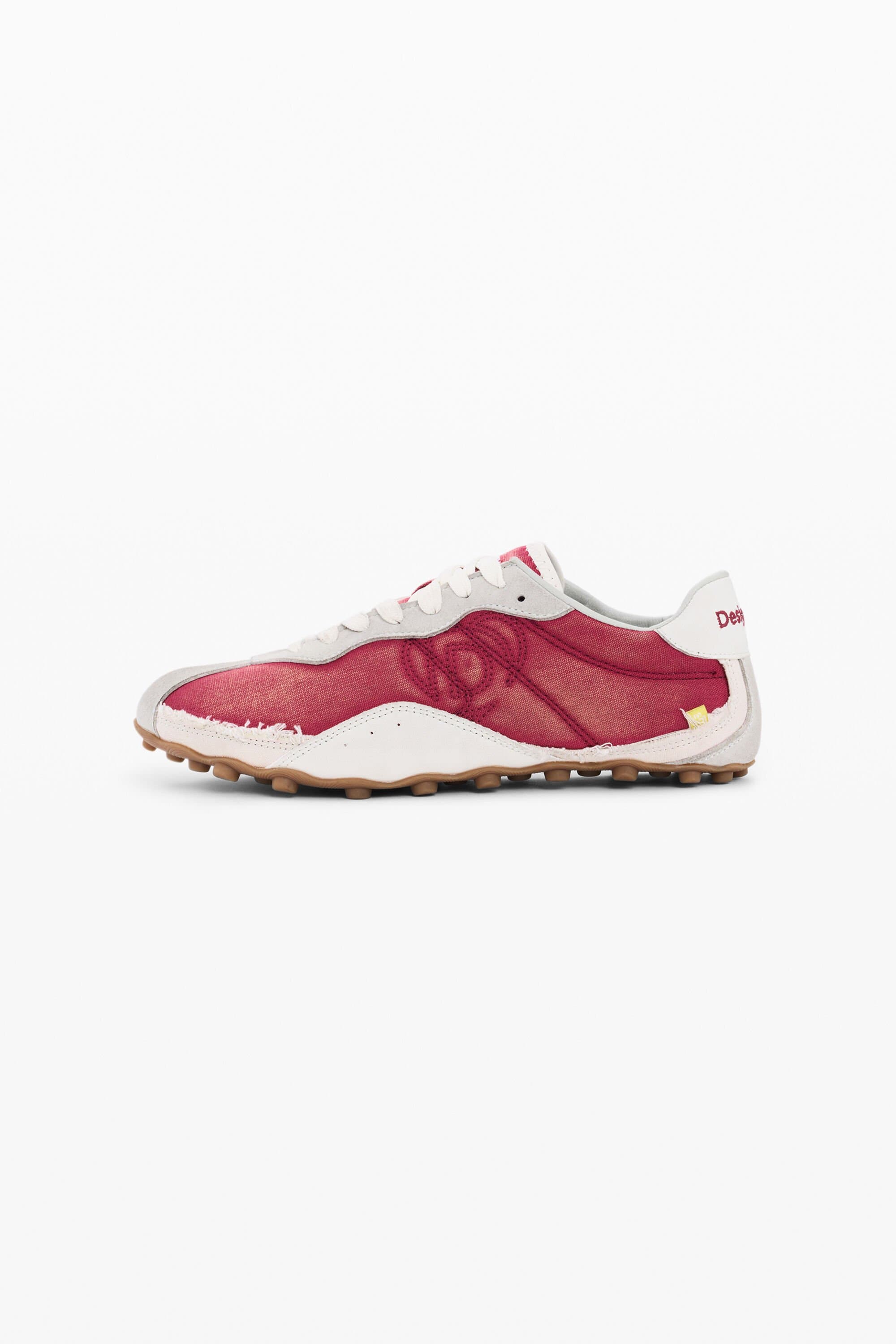 Desigual, Retro sports sneakers, Red, 38