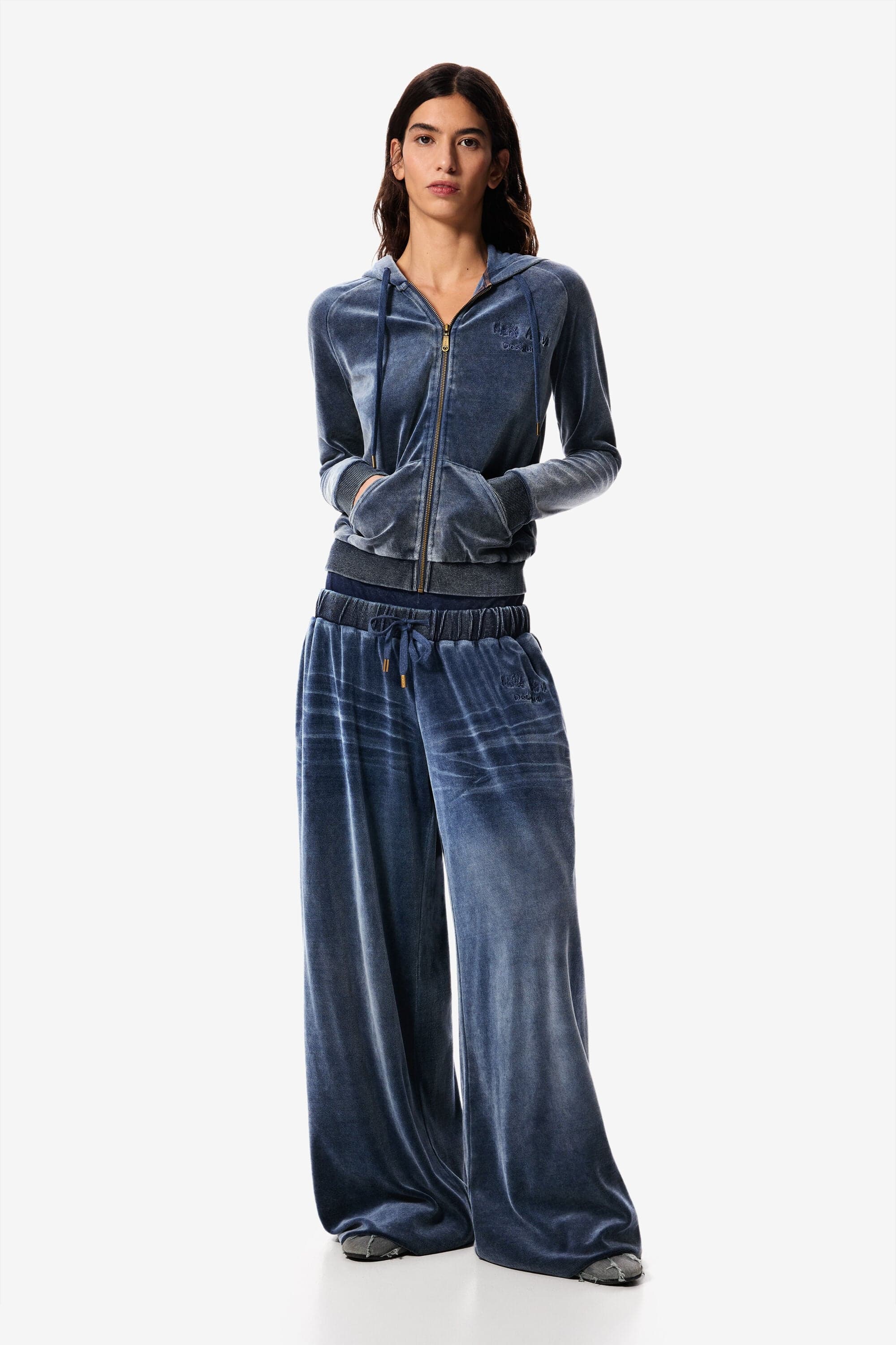 Desigual, Masha Popova Knit Trousers, Women, Blue, XL