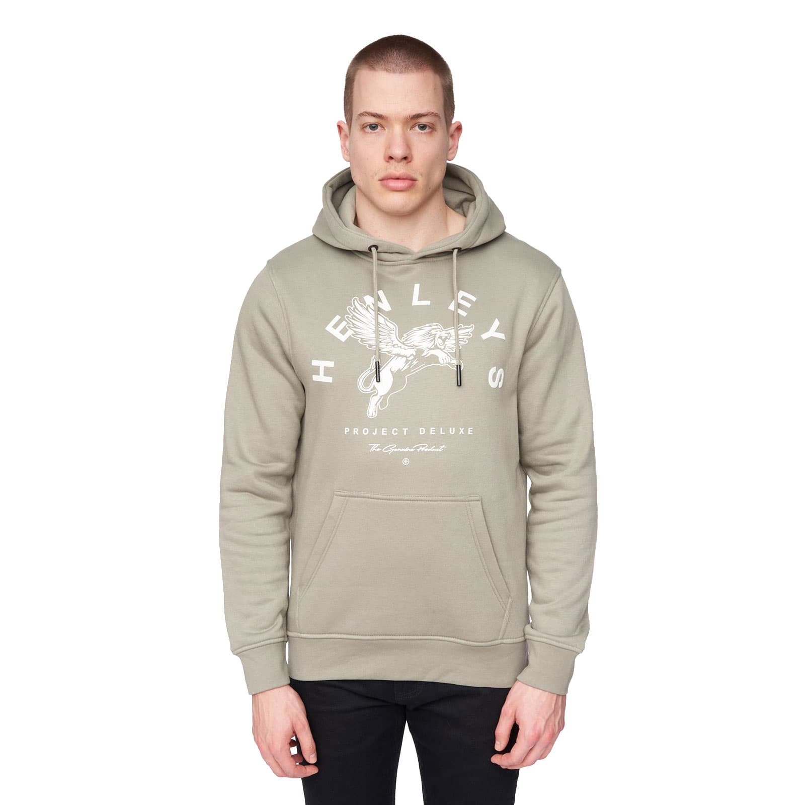 Henleys Colhen Hoodie Men's | Hoodies | Dusty Olive | UK Size XXL
