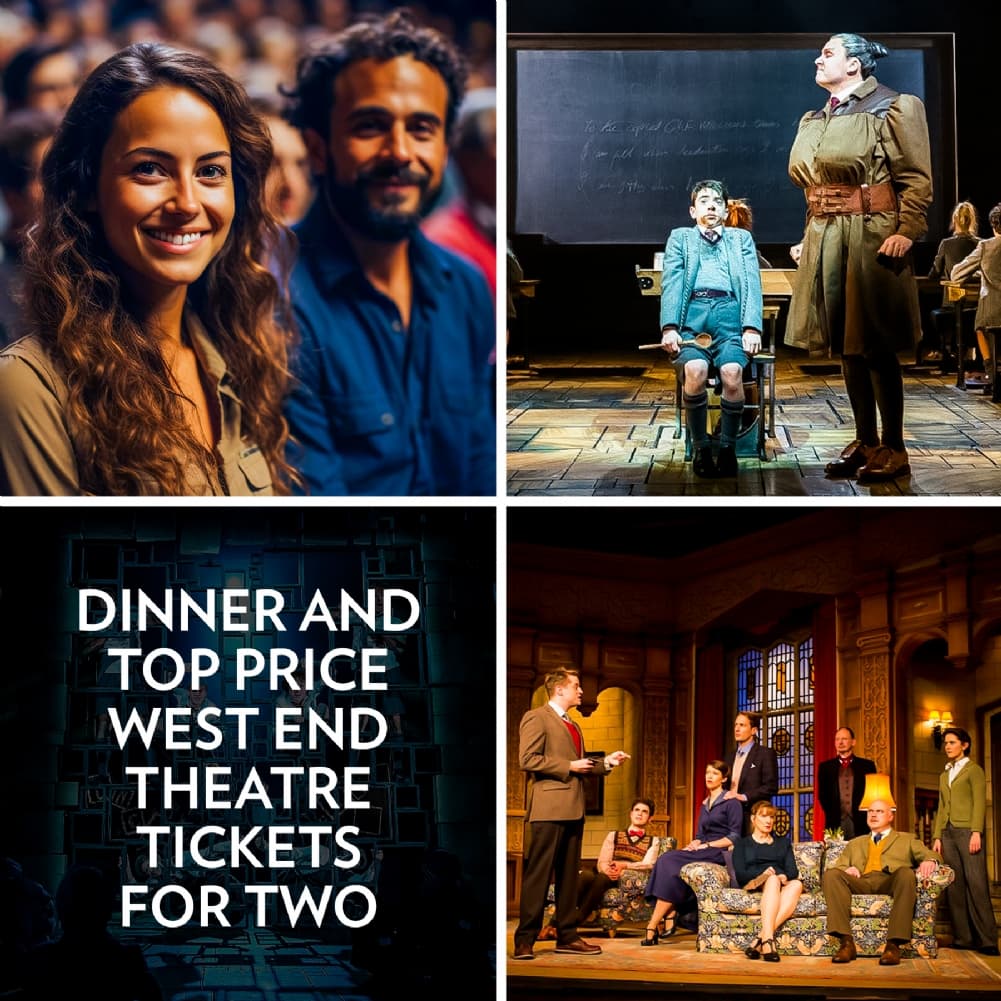 Dinner and Top Price West End Theatre Tickets for Two