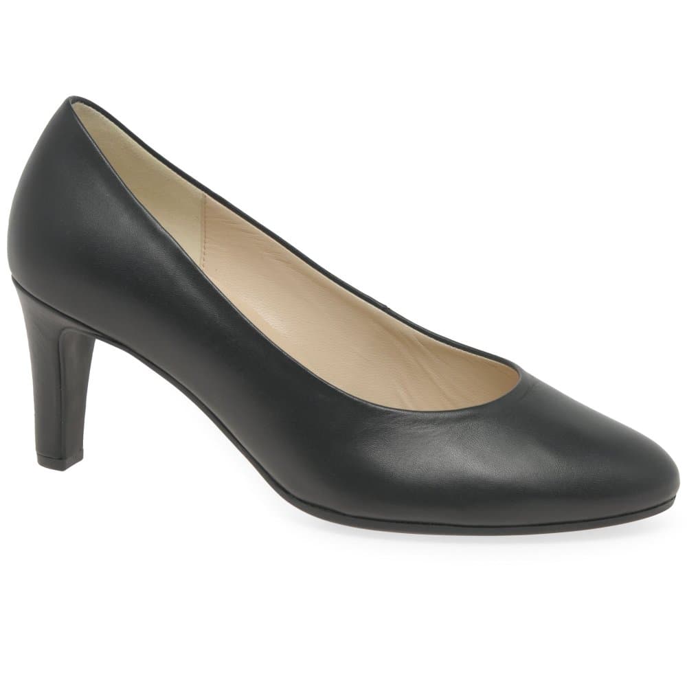 Gabor Edina Womens Court Shoes Colour: Black, Size: 7.5