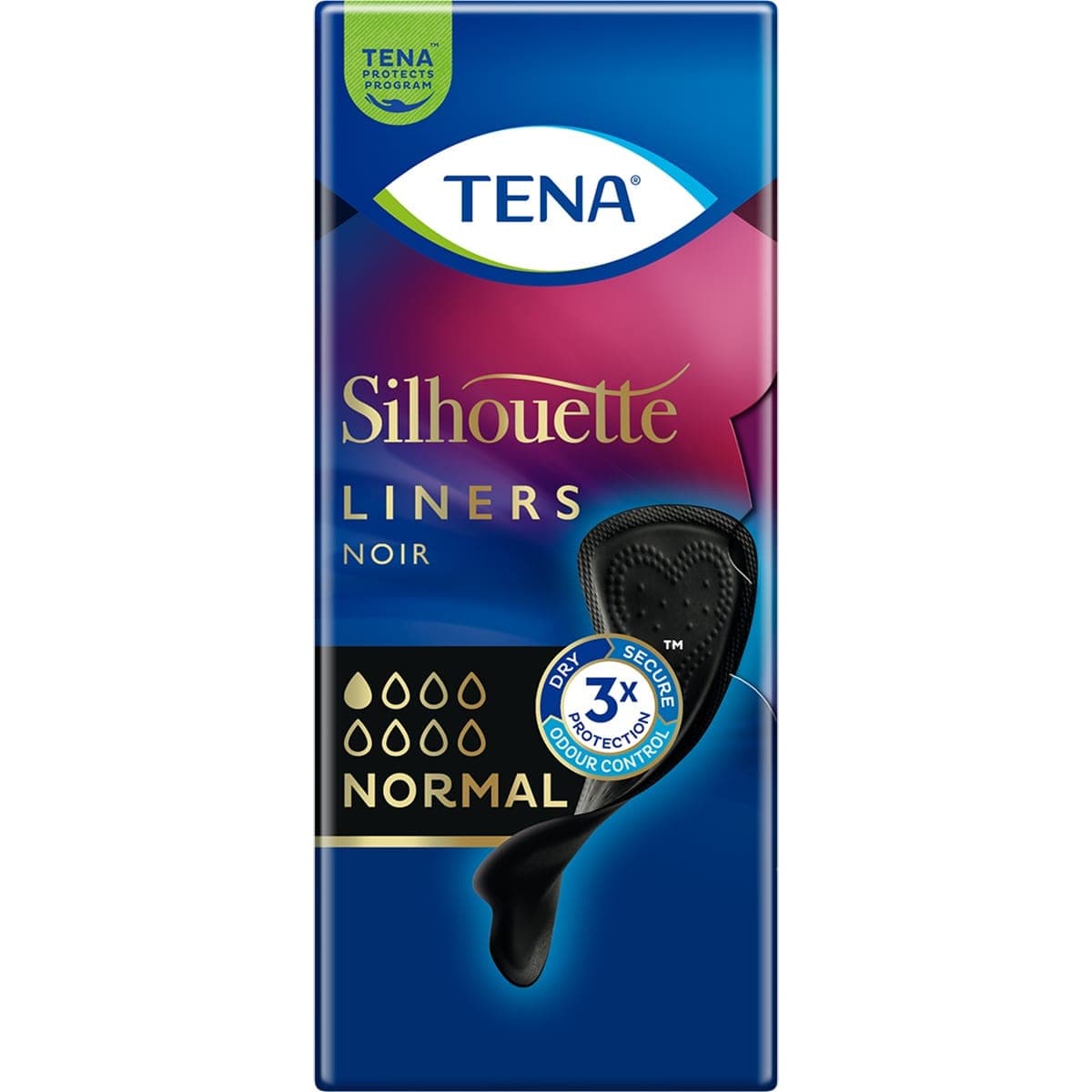 TENA Silhouette Noir Normal Liners (50ml) 26 Pack