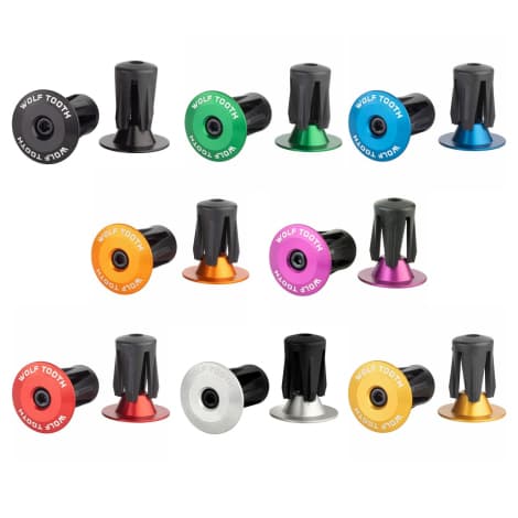 Wolf Tooth Alloy Bar End Plugs - Olive