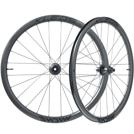Miche Kleos 36 RD Carbon Disc Road Wheelset - 700c - Black / Sram XDR / 12mm Front - 142x12mm Rear / Centerlock / Pair / 12 Speed / 700c