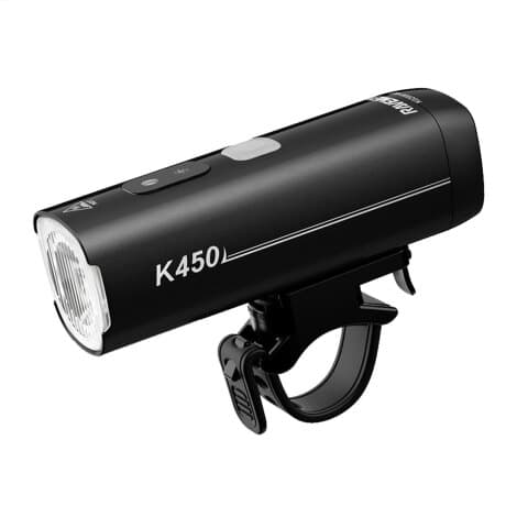 Ravemen K450 AI Nighttime USB Rechargeable Front Light - Black / Front / Rechargeable