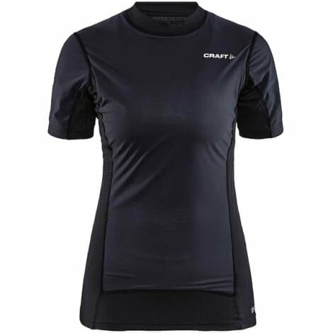 Craft Active Extreme X Wind Short Sleeve Women's Baselayer - Black / Granite / Medium