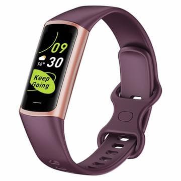 C68 1.1 Smart Bracelet Slim Fitness Watch with Heart Rate Health Monitoring - Wine Red