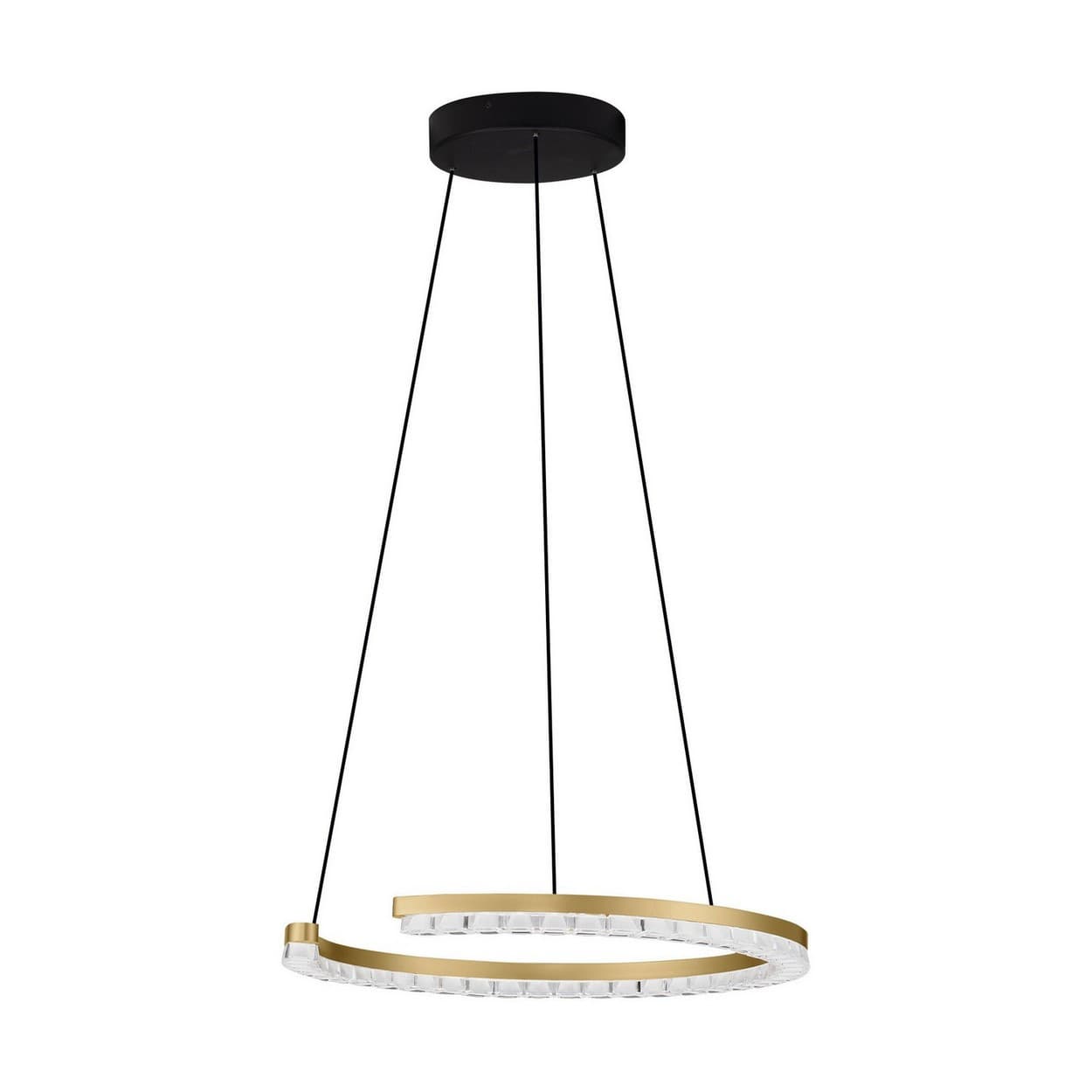 Greamy 46cm Integrated LED Pendant Ceiling Light Gold Triac Dimmable LED 21W 1365lm 3000K