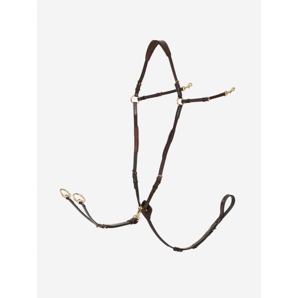 LeMieux Breastplate with Detachable Martingale Colour: Havana, Size: C