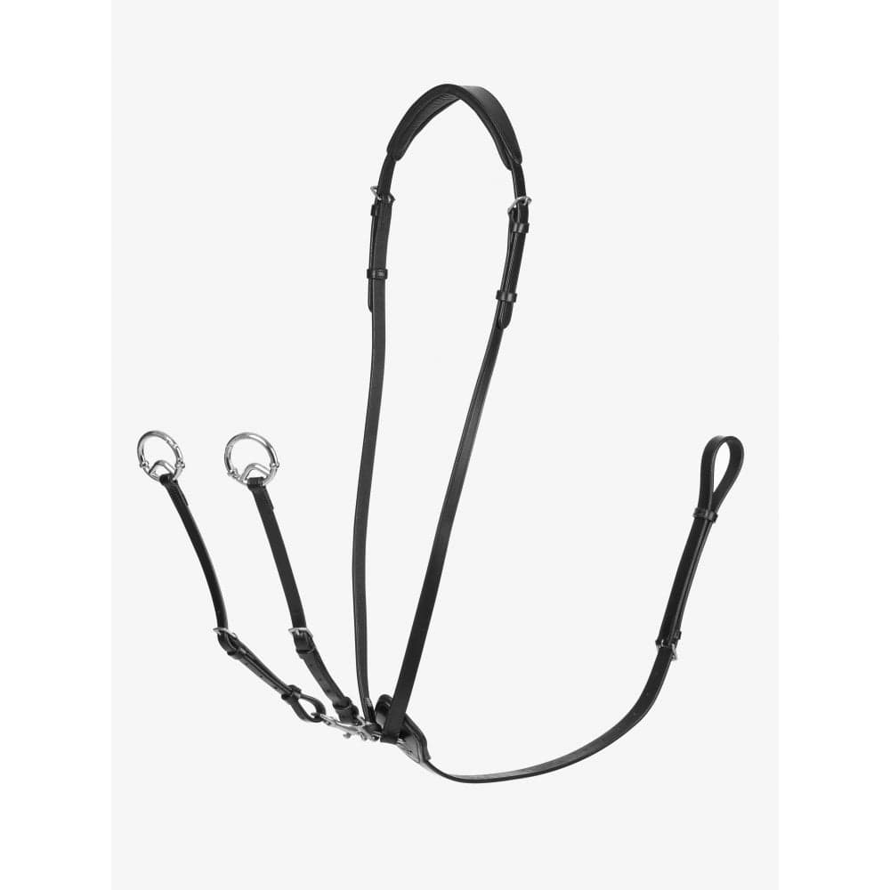 LeMieux Kudos Running Martingale - Black/Silver Size: Pony