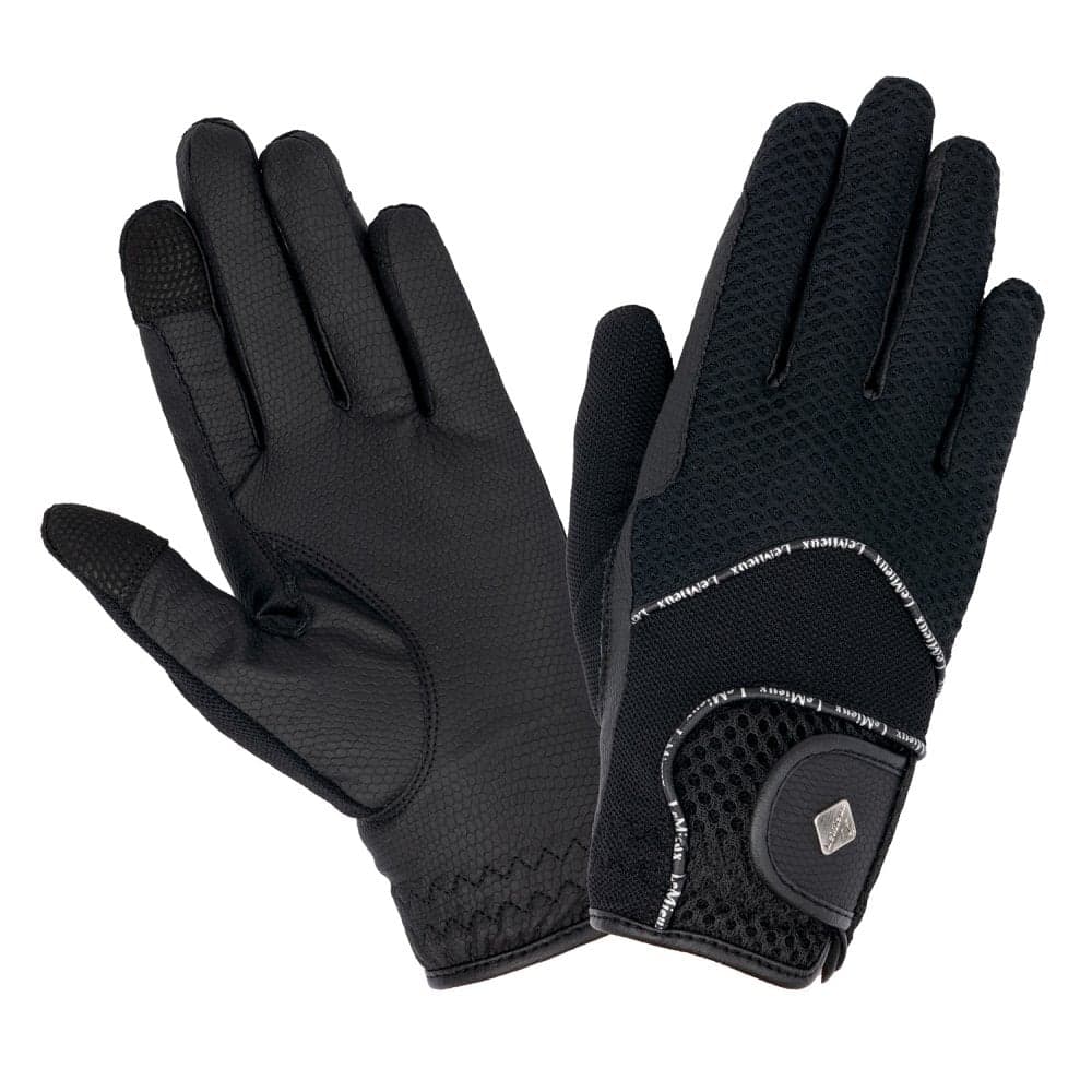 LeMieux Pro Touch 3D Mesh Riding Gloves - Black Size: XS