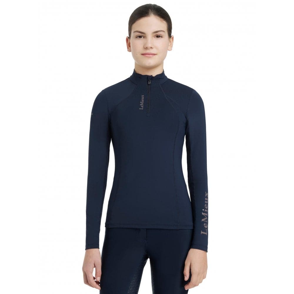 LeMieux Young Rider Classique Childrens Long Sleeve Base Layer - Navy