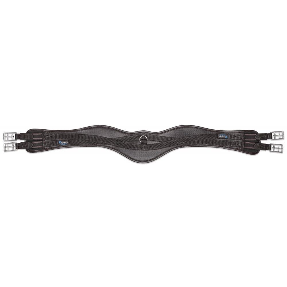 Shires Anti-Chafe Anatomic Girth with Elastic - Brown Size: 48"