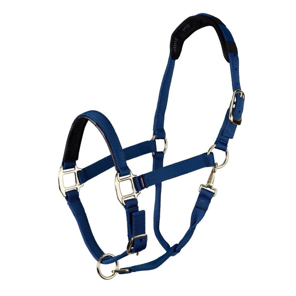Shires ARMA Topaz Nylon Pony/Horse Headcollar - Navy Blue Size: Full